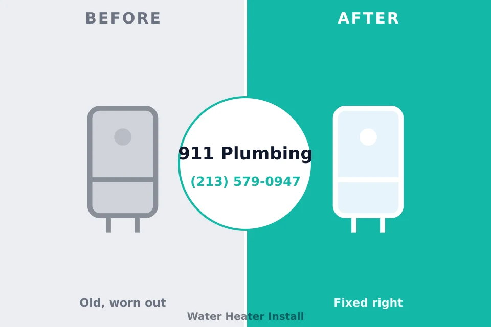 Before and after: plumbing company Decatur, IN